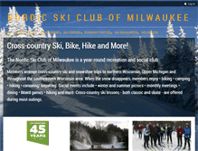 Tablet Screenshot of nordicskiclub.org